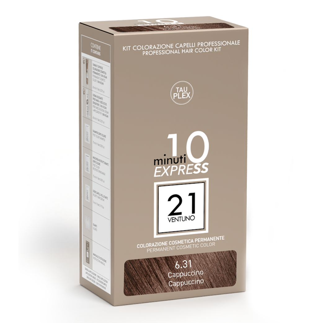 Professional Hair Color Kit - Permanent Cosmetic Color Cappuccino 6.31
