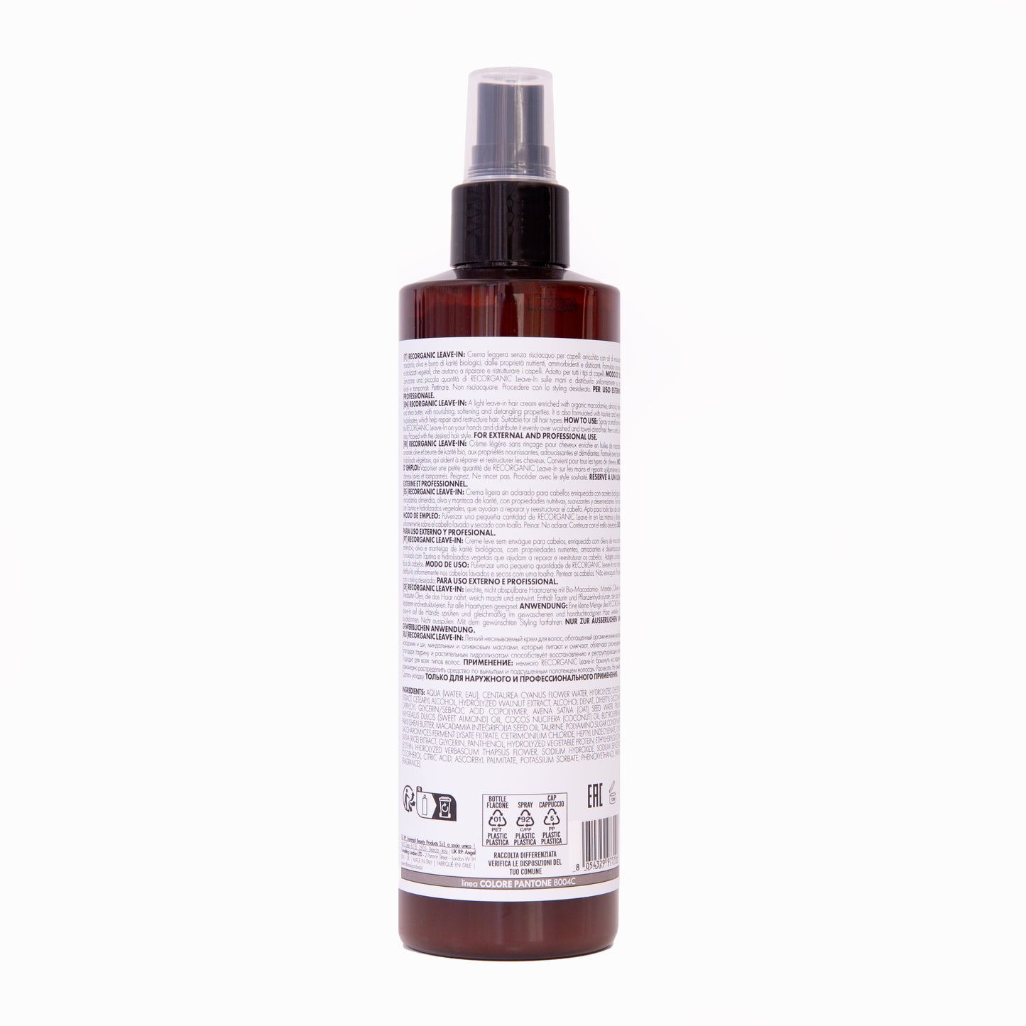 Recorganic Leave-in with organic Macadamia, Almond, Coconut oils and Shea butter - 250 ml