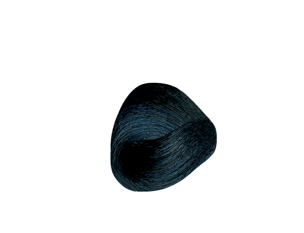 Professional Hair Color Kit - Permanent Cosmetic Color Blue Black- 1.10